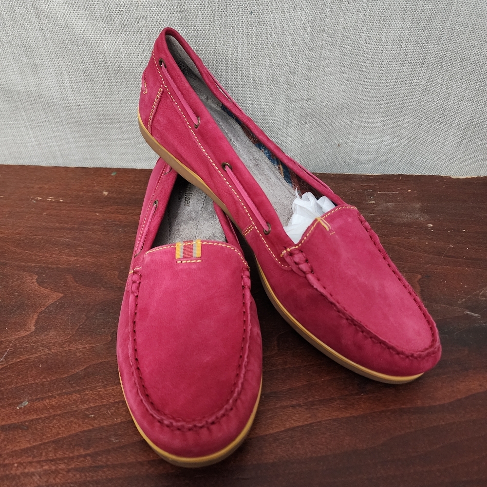 Naturalizer N5 Comfort Hanover Boat Deck Oxford Slip On Loafers Shoes-Exc - 12W